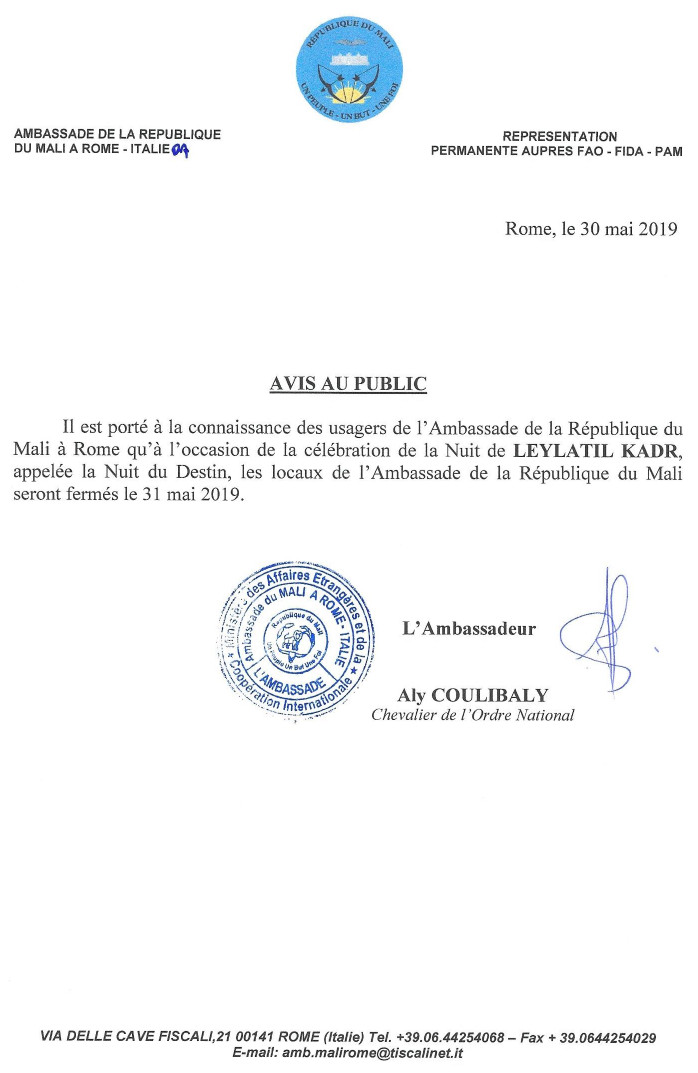 Ferie 31 mai 2019